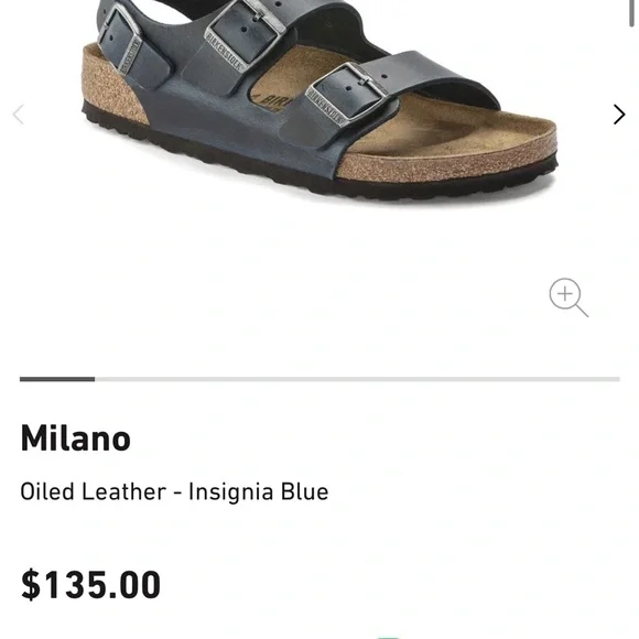 Men’s Birkenstock Milano Black Leather Brown Footbed - Picture 6 of 6